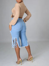 Indiebeautie Ripped Capris Jeans